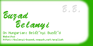 buzad belanyi business card